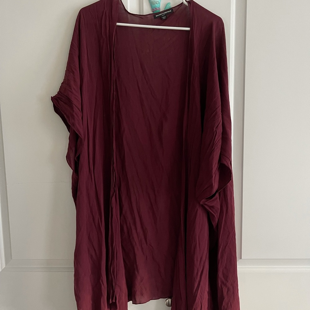 Brandy Melville maroon “Kimono”